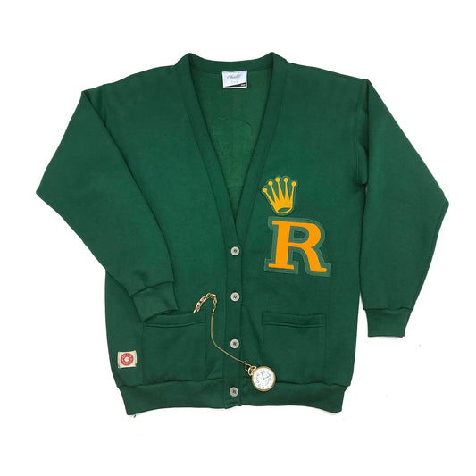1/1 Rolex Custom Letterman Heavyweight 90's Cardigan Sweater