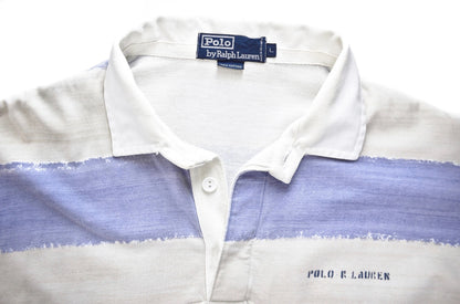 Polo Ralph Lauren Striped Stenciled Rugby Shirt