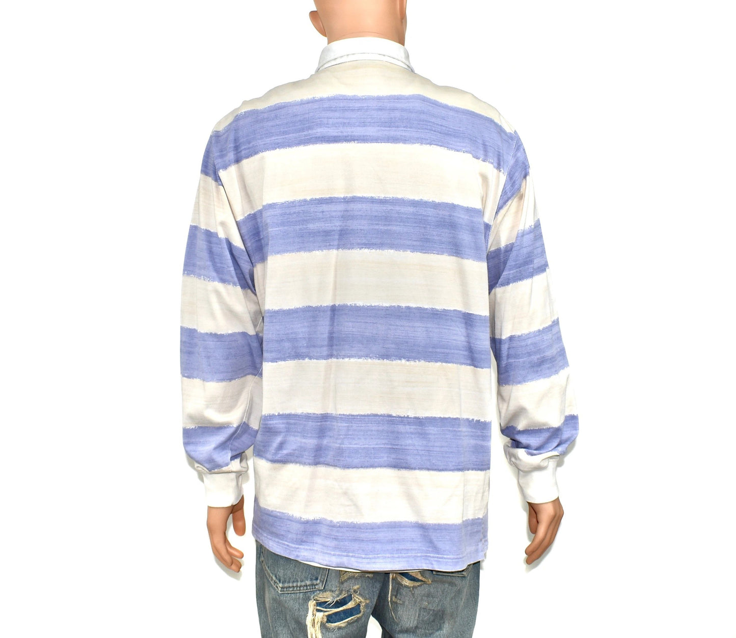 Polo Ralph Lauren Striped Stenciled Rugby Shirt