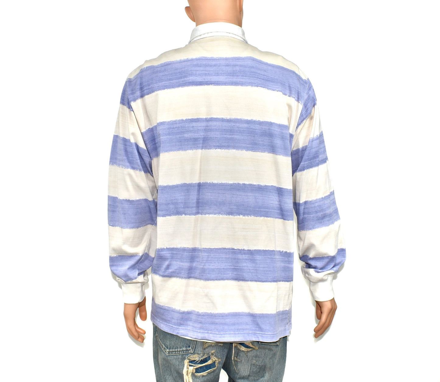 Polo Ralph Lauren Striped Stenciled Rugby Shirt