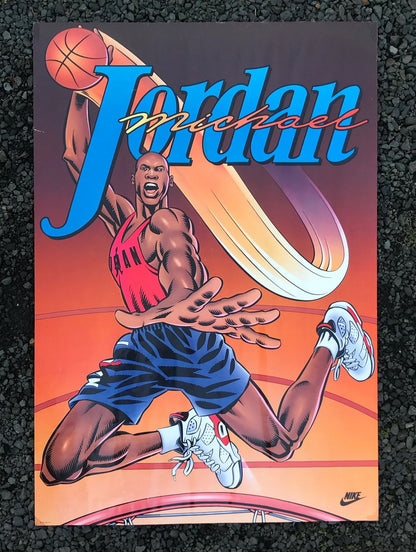 Nike Air Jordan 6 VI 1991 Original "Super Michael" Cartoon Poster