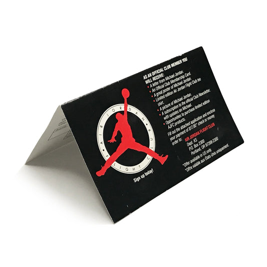 Nike Air Jordan Flight Club Original Early 90's Mail-in Postcard Display