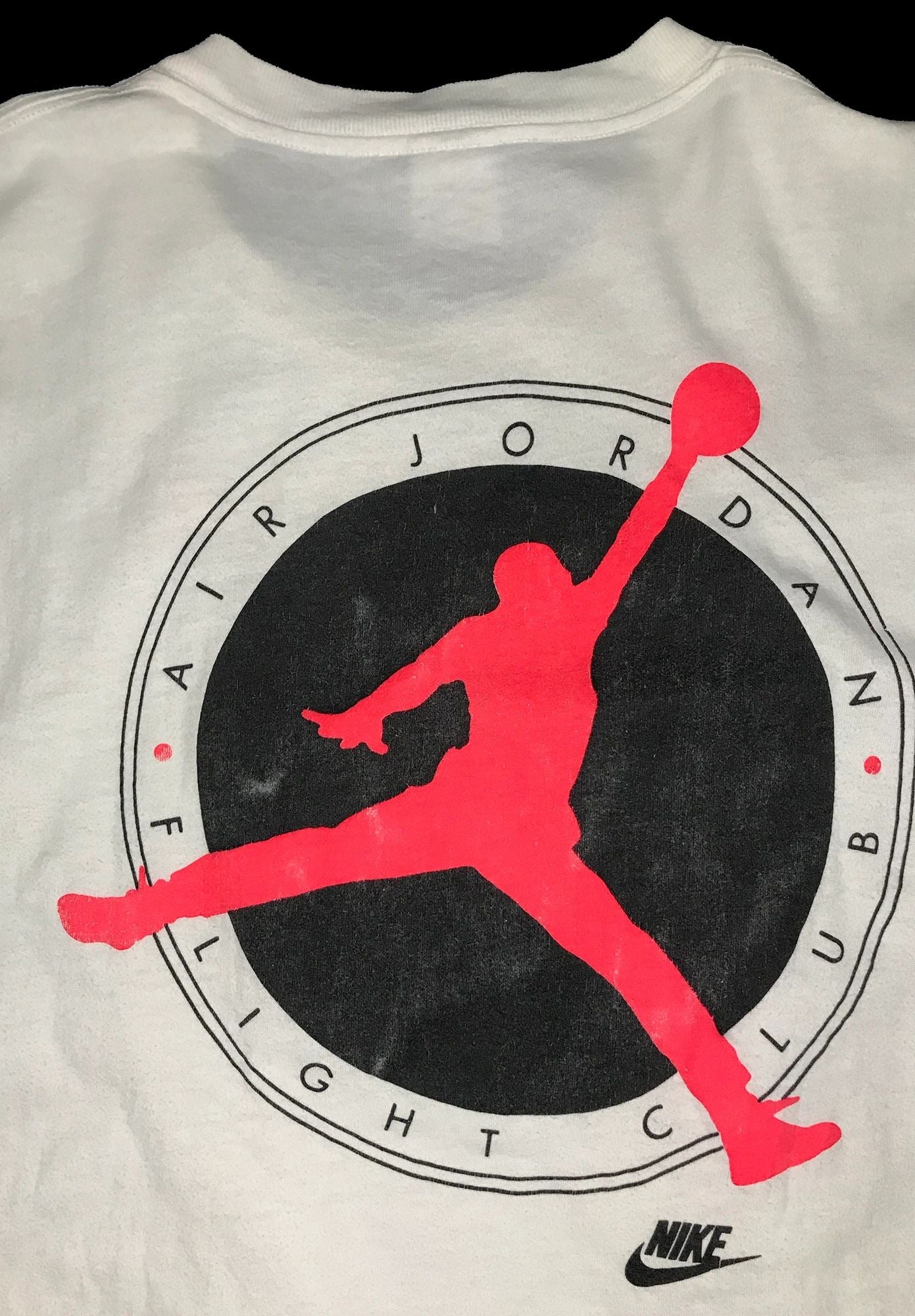 Nike Air Jordan 6 VI 1991 Original Gray Tag "Flight Club" Members T-Shirt