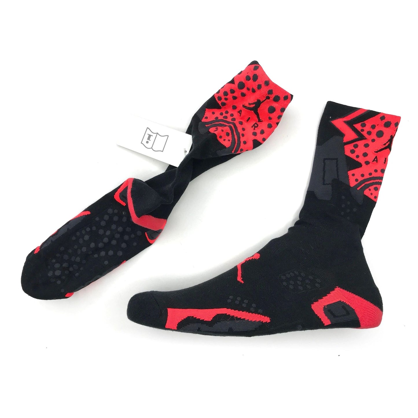 Nike Air Jordan 6 VI Retro Infrared Shoe Graphic SAMPLE Socks NEW