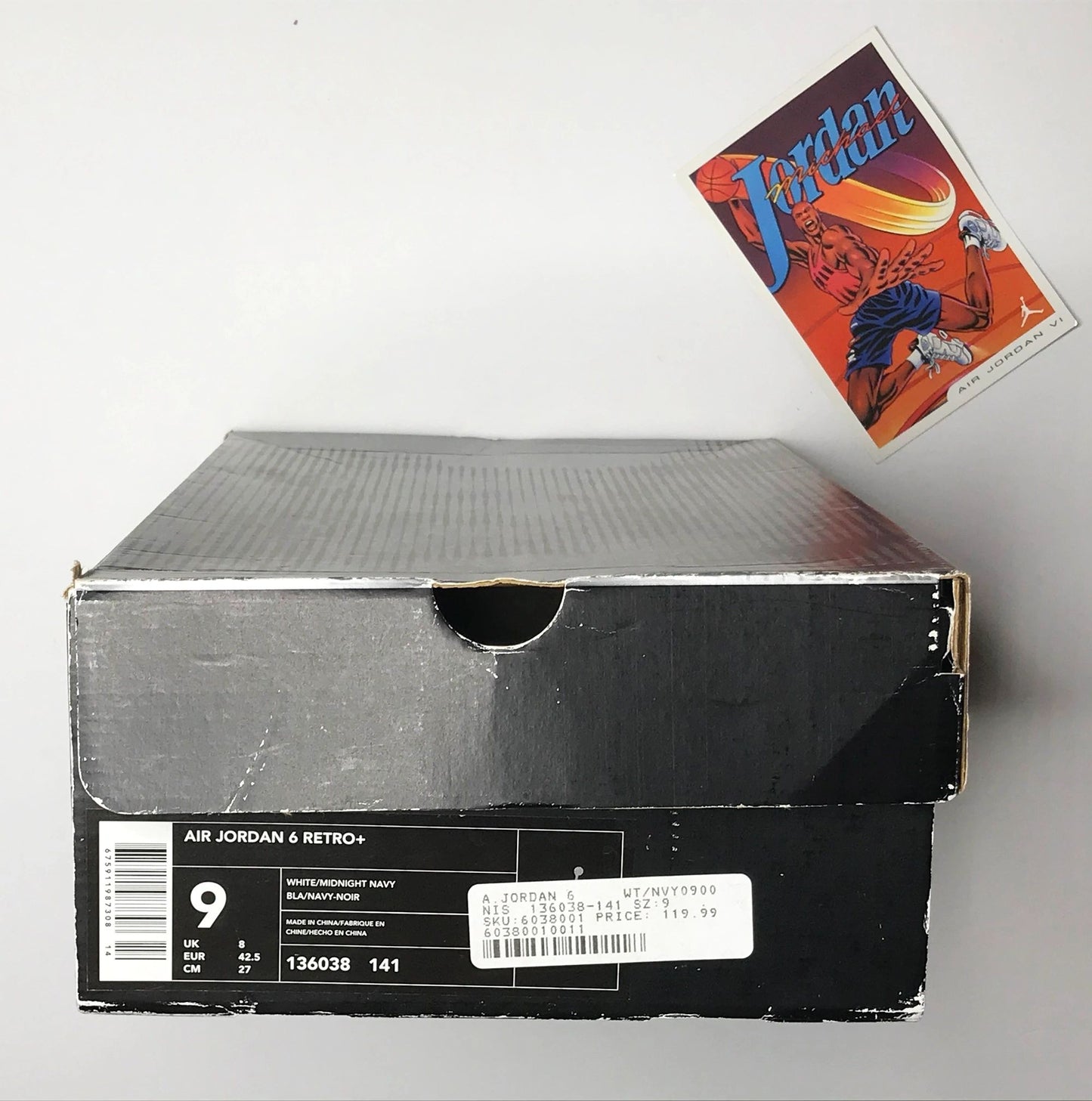 Nike Air Jordan 6 VI Retro Midnight Navy 2000 w/ Box Size 9