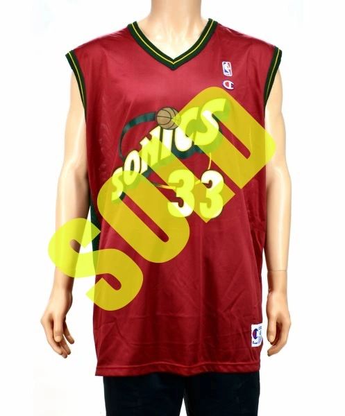 Patrick Ewing Seattle Supersonics Champion Jersey Size 48