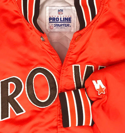 Cleveland Browns Authentic 90's Starter Coaches Jacket Size Large