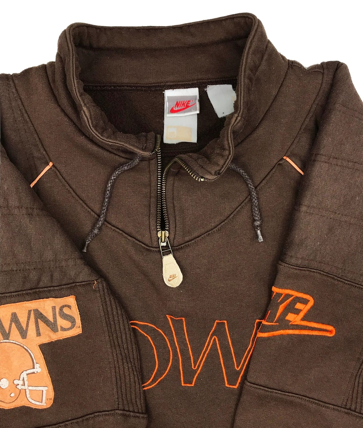 Cleveland Browns Nike Gray Tag Pullover Crew Sweatshirt