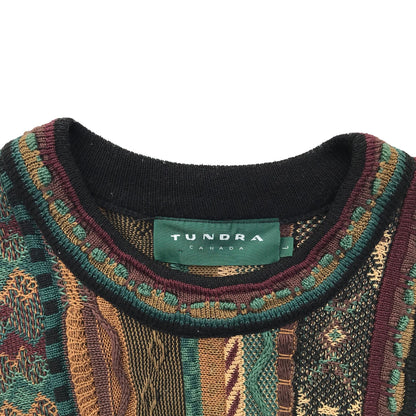 Tundra Heavyweight Multicolor 90's 3D Knit Sweater