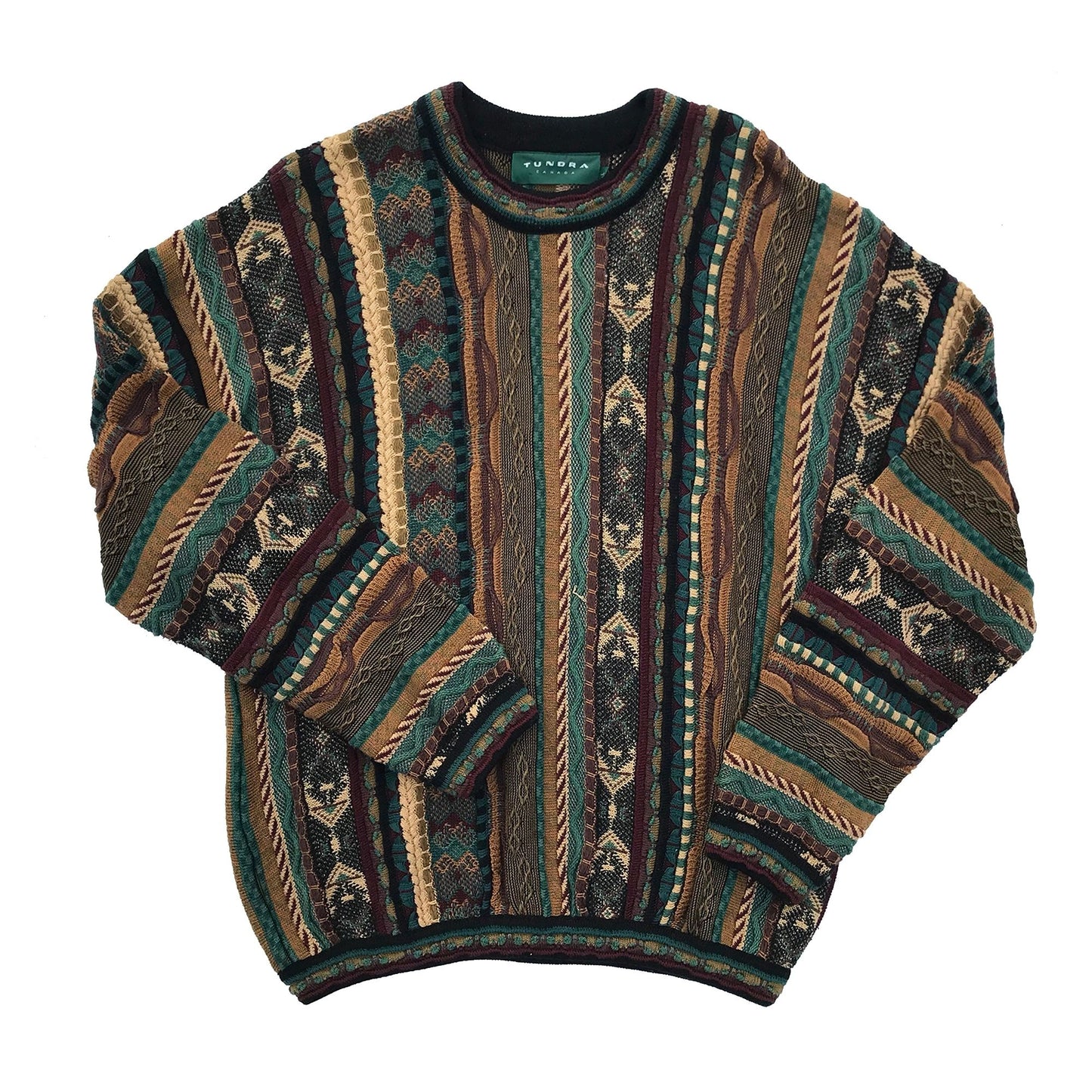 Tundra Heavyweight Multicolor 90's 3D Knit Sweater