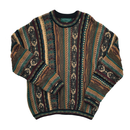 Tundra Heavyweight Multicolor 90's 3D Knit Sweater