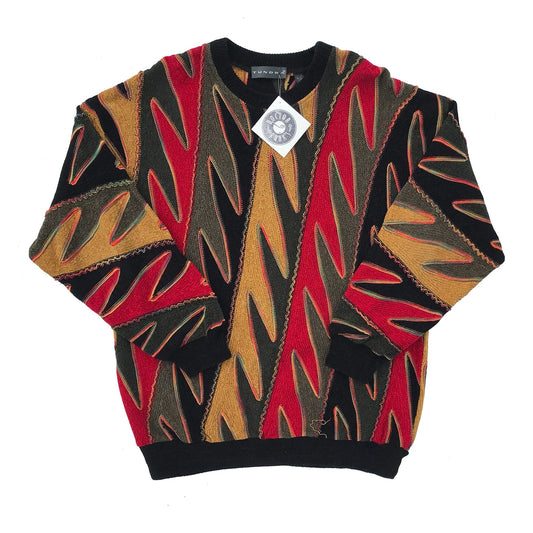 Tundra Heavyweight Multicolor 90's 3D Knit Sweater Large