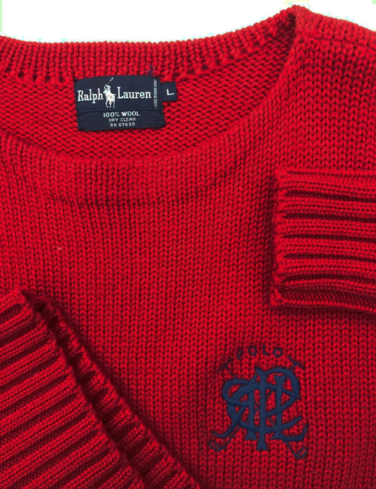 Polo Ralph Lauren Heavyweight Scribble Logo Knit Hoody Sweater