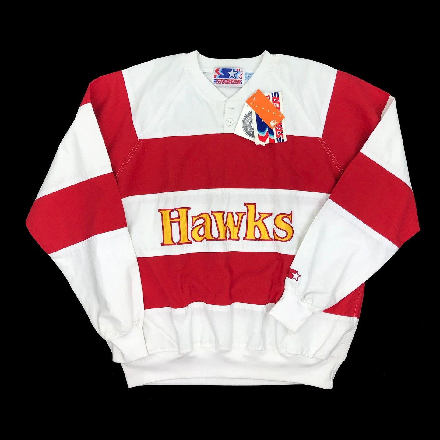 Atlanta Hawks Starter Pullover 90s Shirt NEW