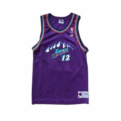 Utah Jazz John Stockton Champion Jersey Size Youth Large