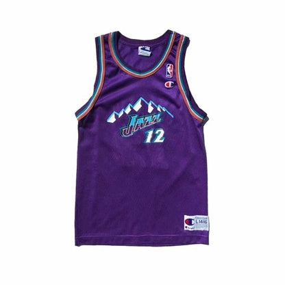 Utah Jazz John Stockton Champion Jersey Size Youth Large