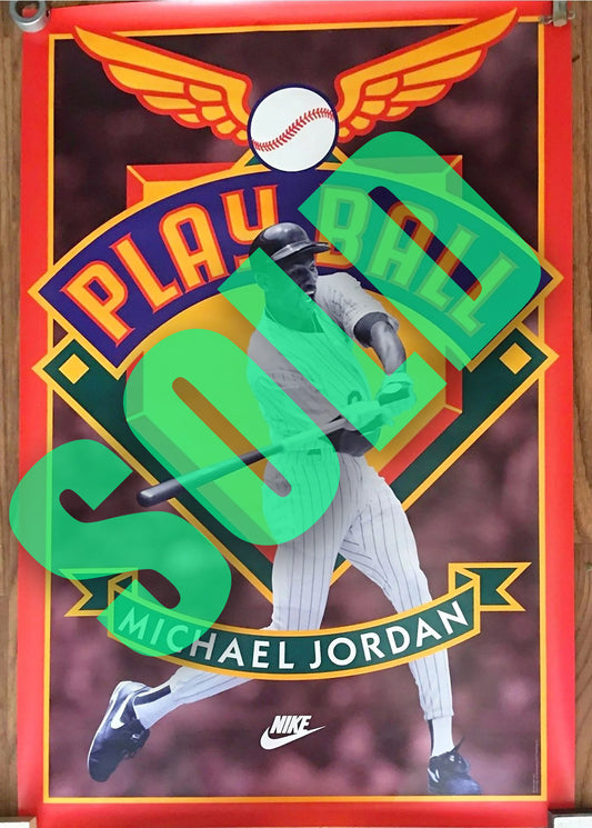 Nike Michael Air Jordan 1994 Original Baseball Poster NEW