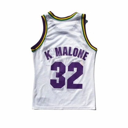 Utah Jazz Karl Malone 90's Champion Home Jersey