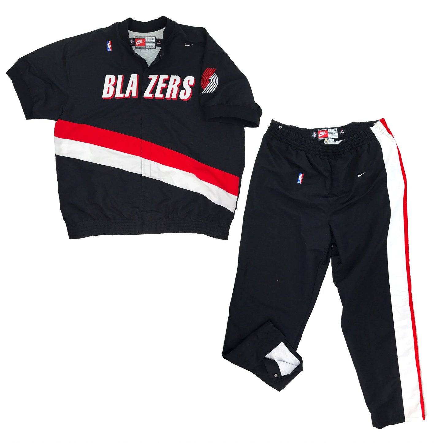 Portland Trailblazers Arvydas Sabonis Nike Game Worn Warm-ups