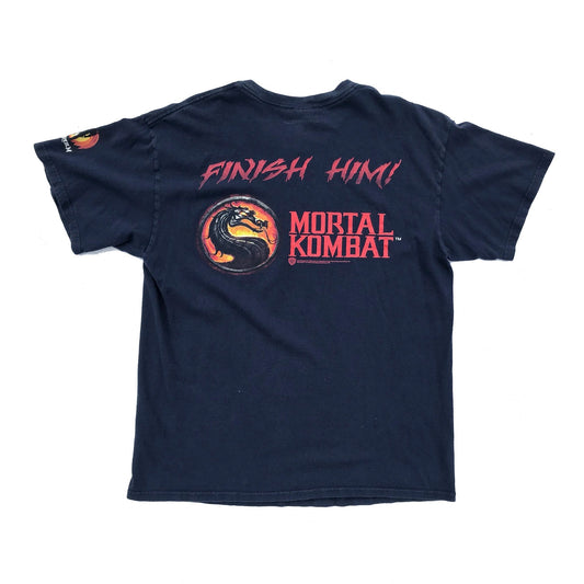 Mortal Kombat Finish Him! Fatality Original WB T-Shirt Faded
