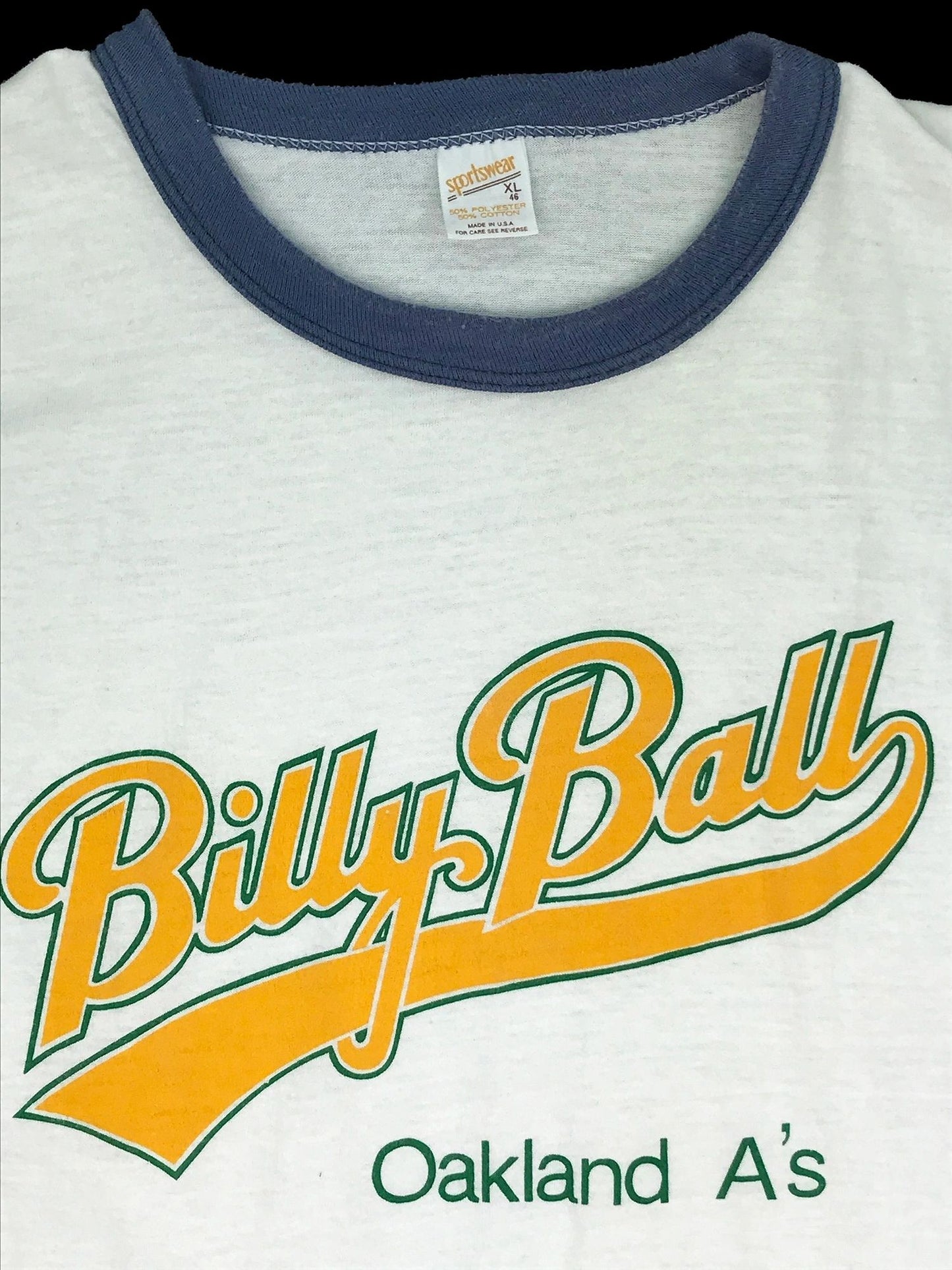 Oakland A's Billy Martin "Billy Ball" Original early 80's T-Shirt