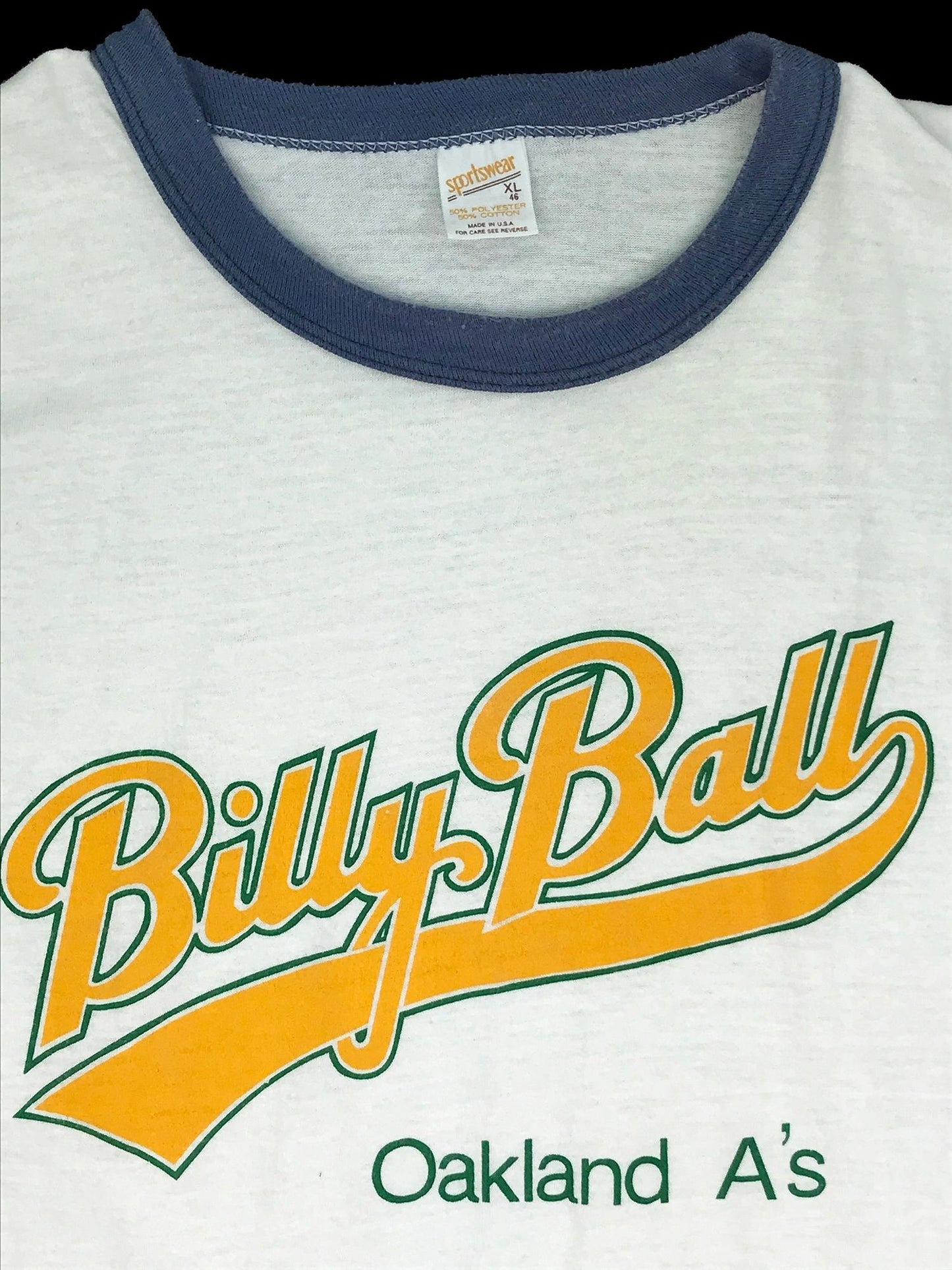 Oakland A's Billy Martin "Billy Ball" Original early 80's T-Shirt XL
