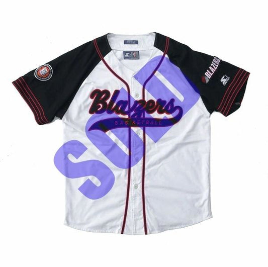 Portland Trailblazers Starter 90's Baseball Jersey Size Large