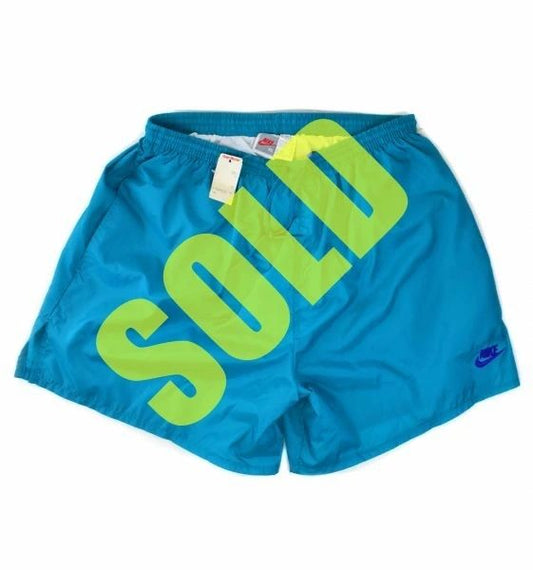 Nike Gray Tag 90's Nylon Swim Trunks / Casual Shorts NEW Size XL