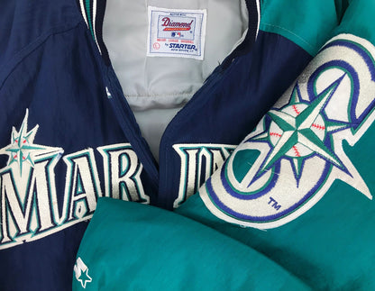 Seattle Mariners Starter Diamond Collection Coaches Jacket
