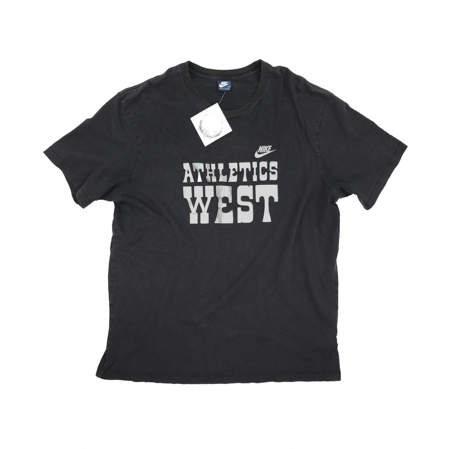 Nike Athletics West Faded Blue Tag T-Shirt Size XXL
