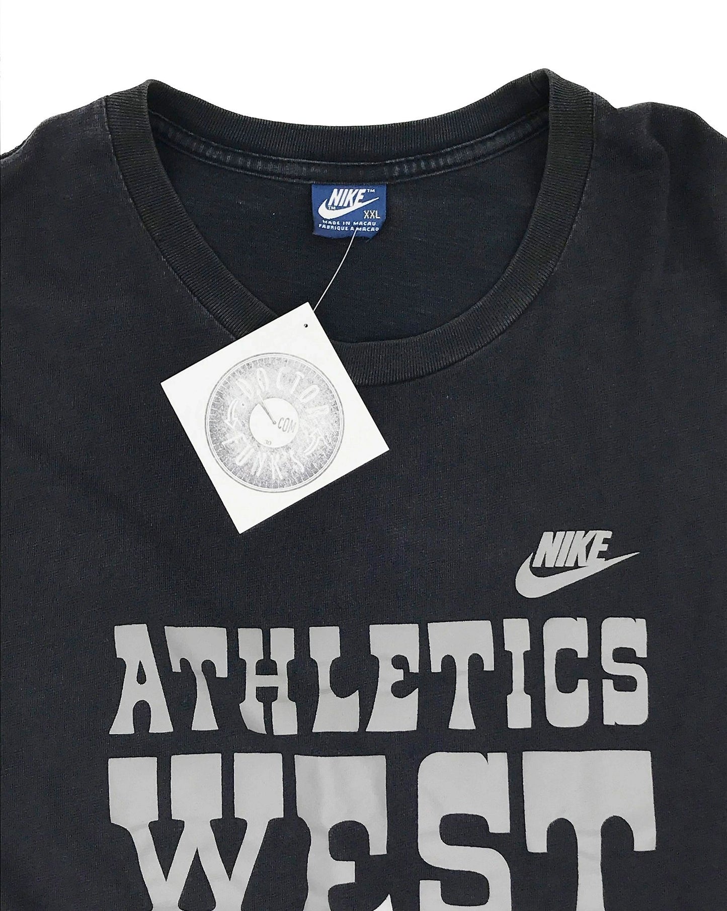 Nike Athletics West Faded Blue Tag T-Shirt Size XXL