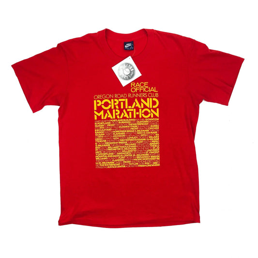 Nike Blue Tag 50/50 Portland Marathon Shirt Made in USA