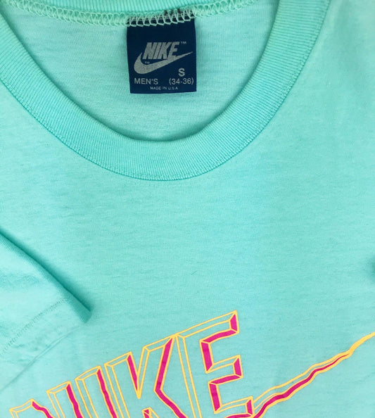 Nike Blue Tag Original 80s Big Logo T-Shirt