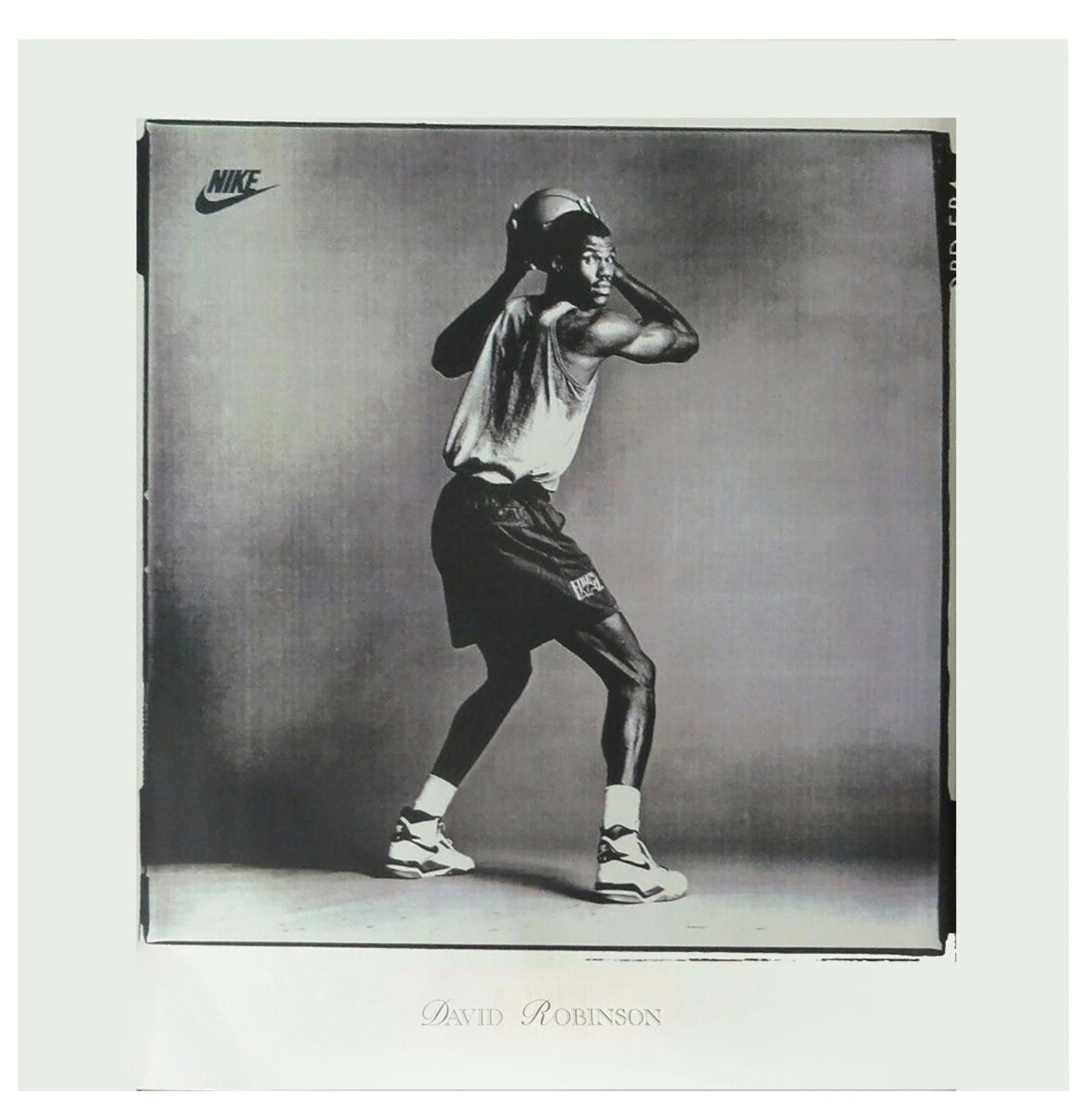 Nike David Robinson FORCE Original 1991 Nike Poster Sealed NEW