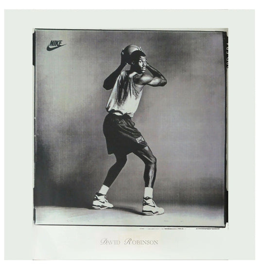 Nike David Robinson FORCE Original 1991 Nike Poster Sealed NEW