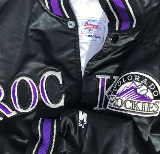 Colorado Rockies Starter Coaches Dugout Jacket Size XL