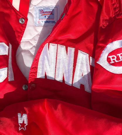 Cincinnati Reds Starter Coaches Dugout Jacket Size XL