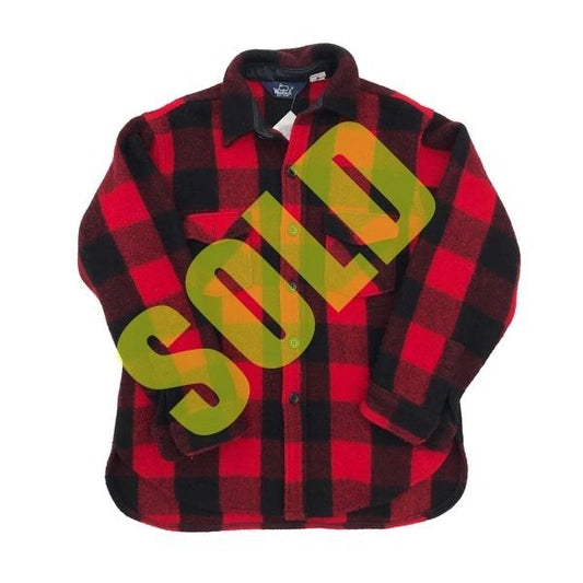 Woolrich Heavy Buffalo Plaid Wool Cruiser Made in USA