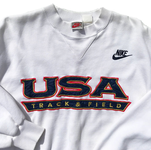 Nike USA Olympics 1992 Gray Tag Official Crew Sweatshirt
