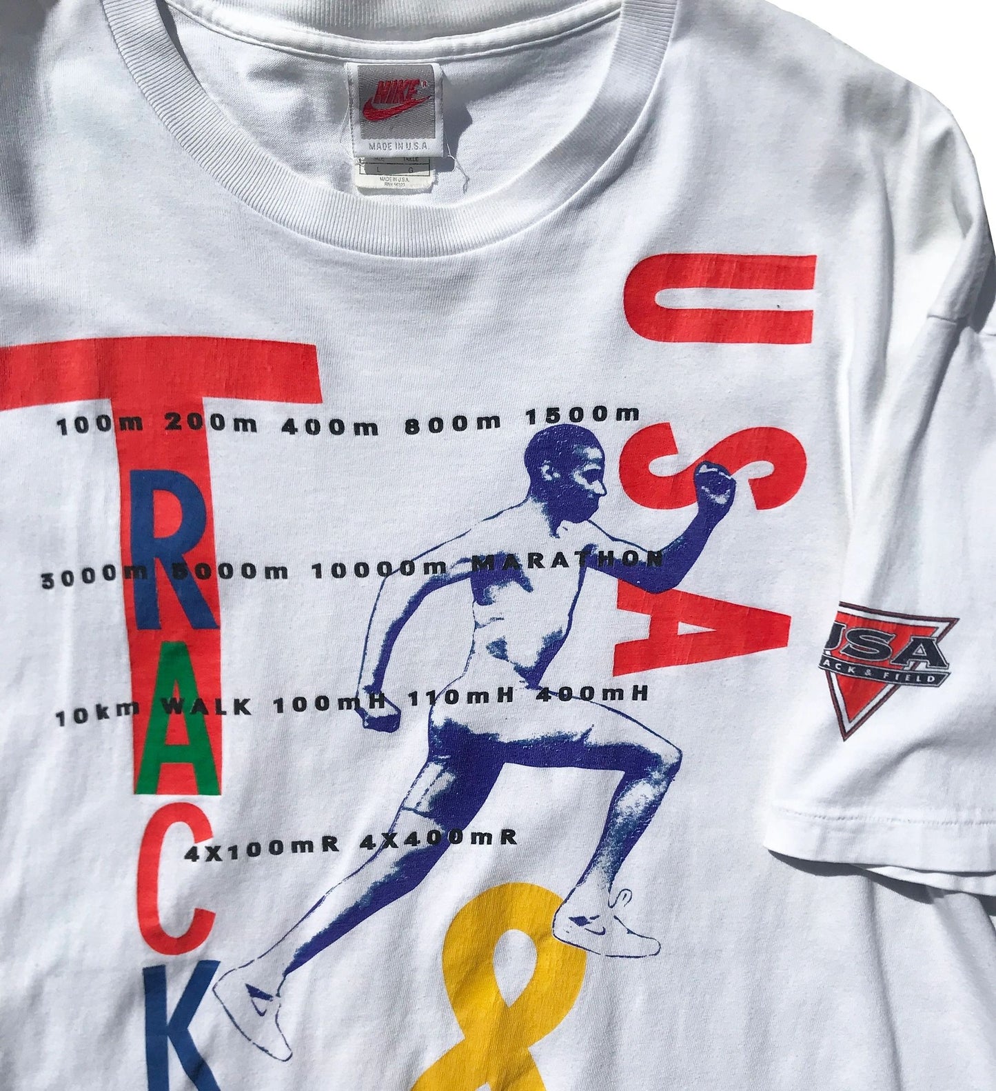 Nike USA Olympics 1992 TRACK & FIELD Gray Tag T-Shirt