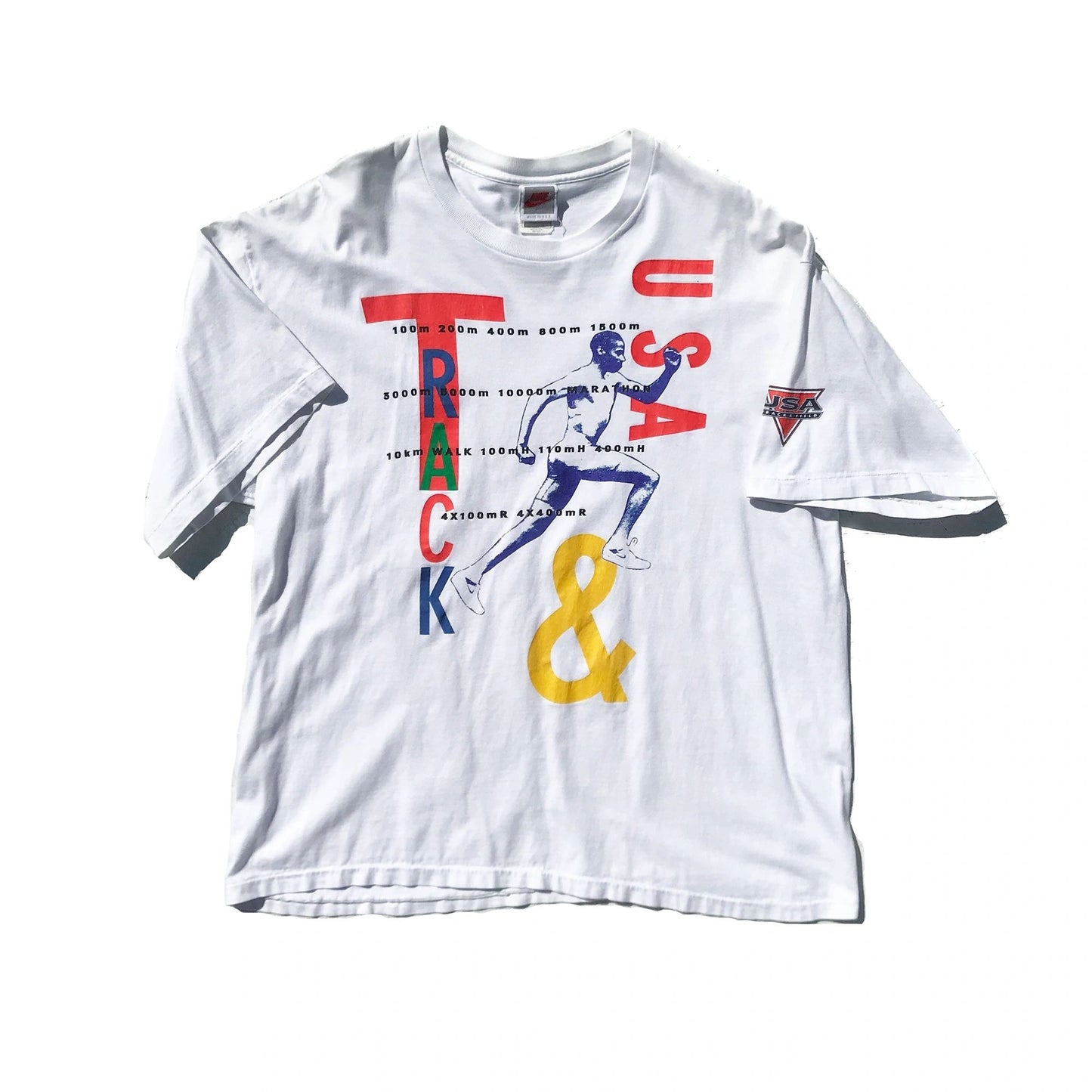 Nike USA Olympics 1992 TRACK & FIELD Gray Tag T-Shirt