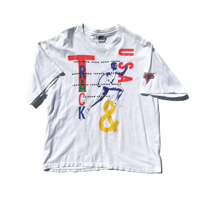 Nike USA Olympics 1992 TRACK & FIELD Gray Tag T-Shirt