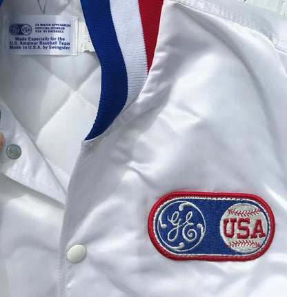 USA Olympics 1980s Official Baseball Dugout Jacket Mcgwire