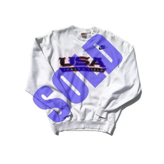 Nike USA Olympics 1992 Gray Tag Official Crew Sweatshirt