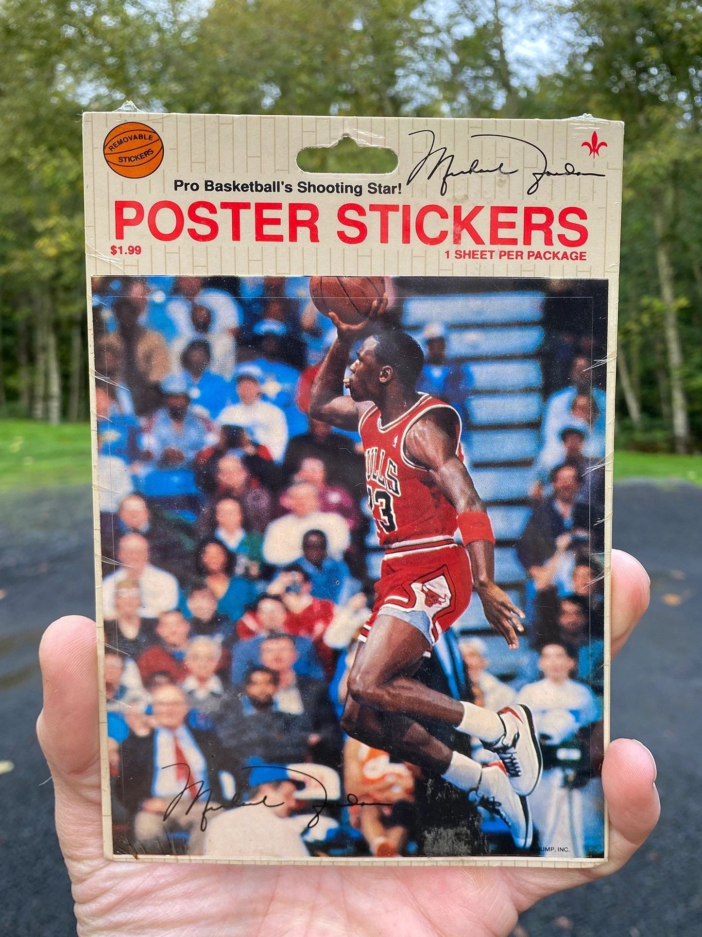 Original Air Jordan 2 1987 Photo Sticker NEW in Package