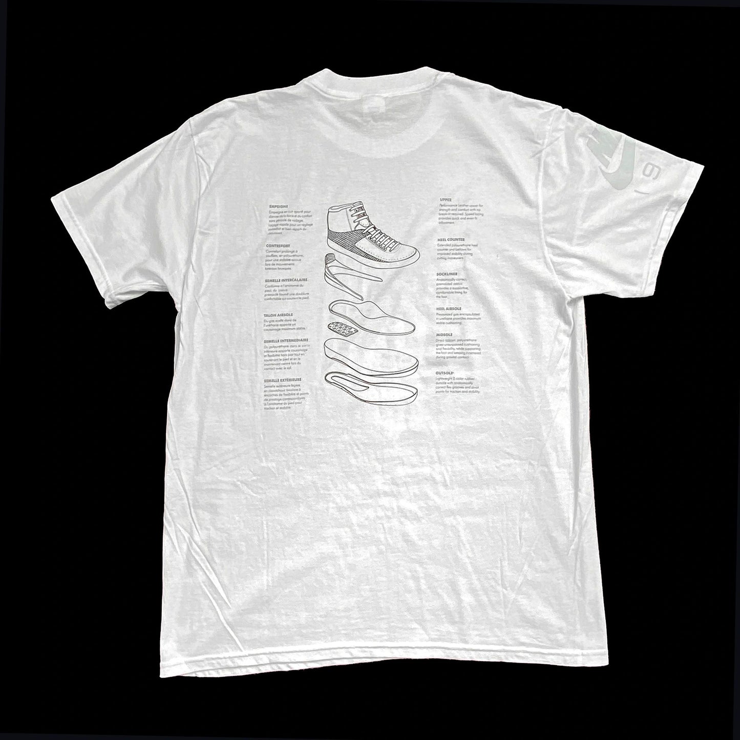 Nike Air Jordan 2 1987 Shoe Graphics Sample T-Shirt