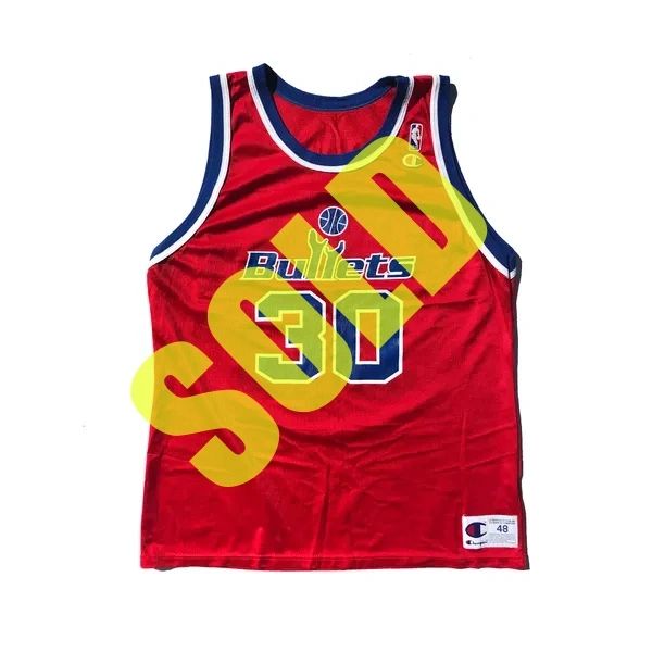 Washington Bullets Rasheed Wallace Champion Jersey Size 48