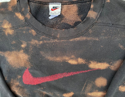 Nike Oversized Embroidered Swoosh 90's Crew Sweatshirt Size XL