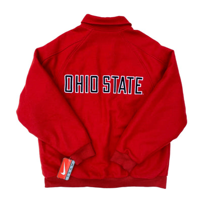 Ohio State Buckeyes Nike TEAM SPORTS Wool Letterman Jacket NEW