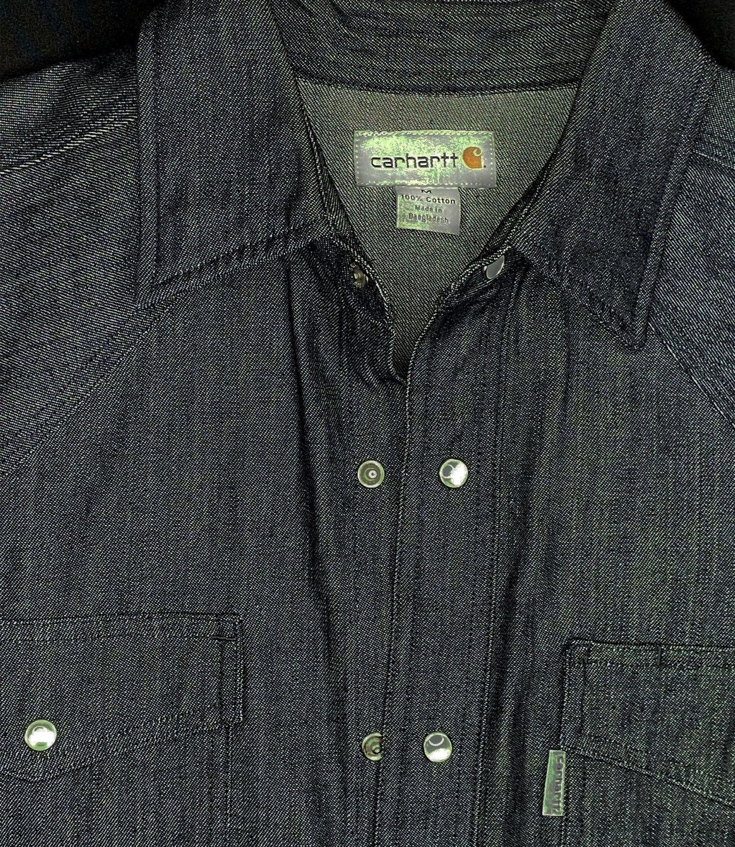 Carhartt Denim Pearl Snap Button-Up Shirt